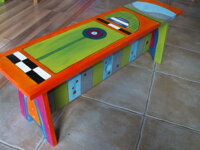 Maľovaná lavička