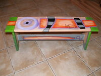 Pamodaj šťastia, lavička - maľovaná lavička
