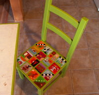 Maľovaná stolička