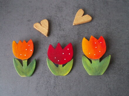 Brošne - tulipány