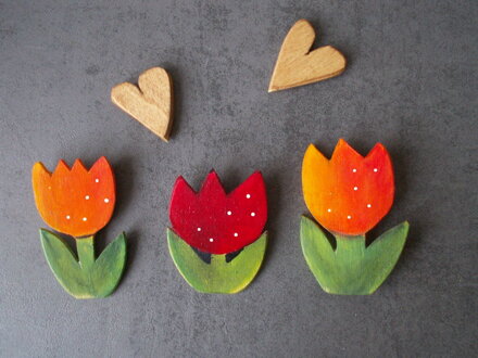 Brošne - tulipány