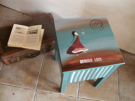 Genius loci - maľovaná stolička