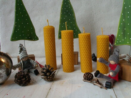 Sada - Adventné sviečky z včelieho vosku 