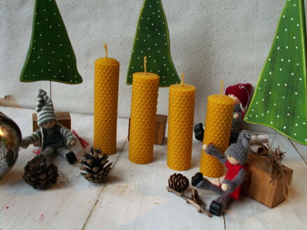 Sada - Adventné sviečky z včelieho vosku 