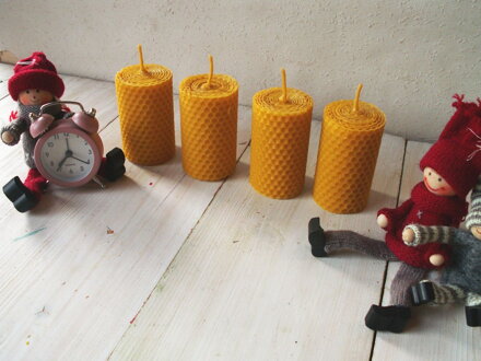 Adventné sviečky z včelieho vosku
