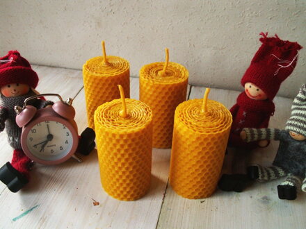 Adventné sviečky z včelieho vosku